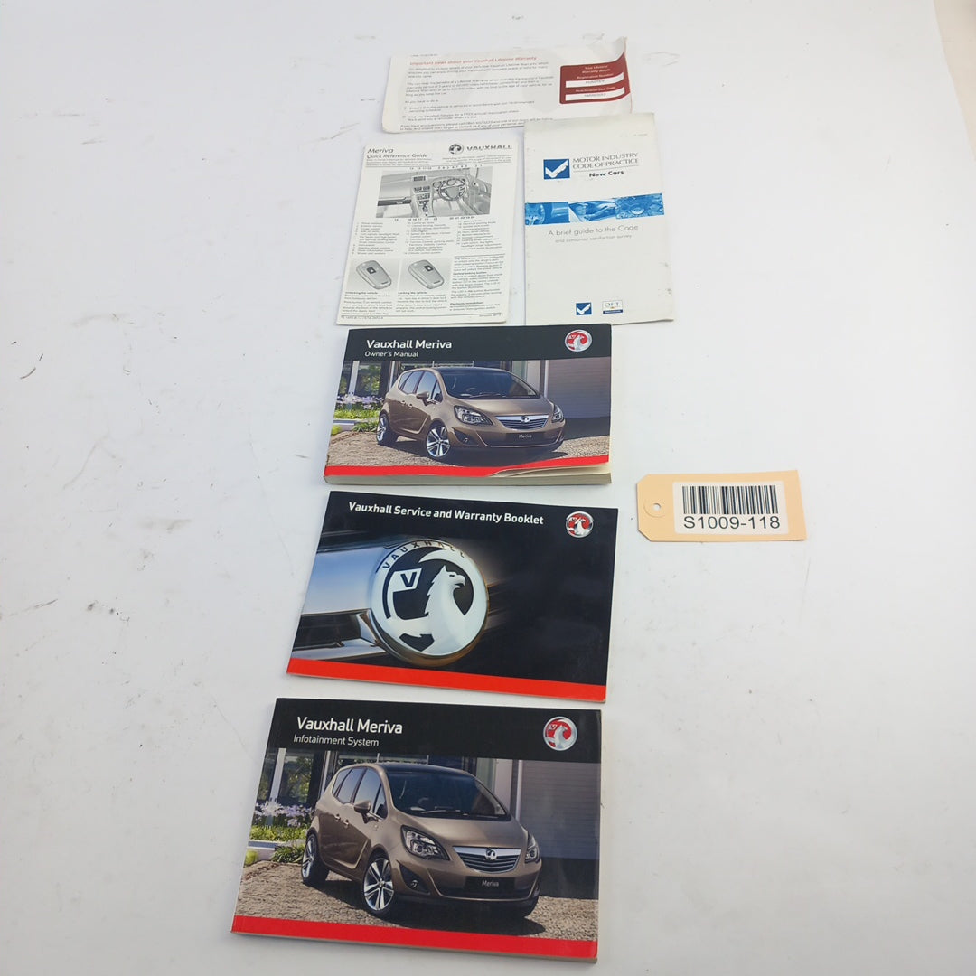 Книжка упътване Език: английски, Vauxhall Opel Meriva B