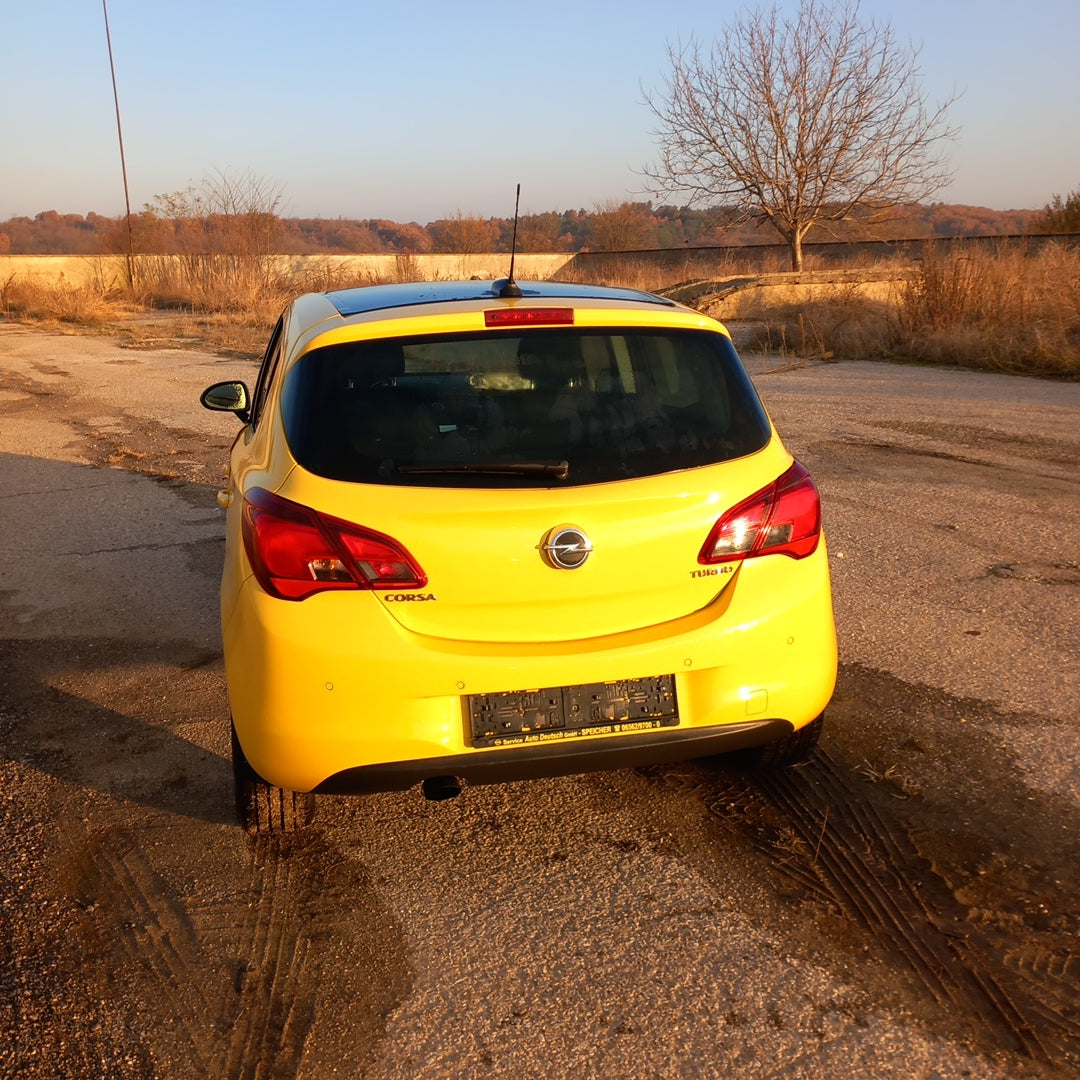 Opel Corsa E yellow 1,4 turbo 101 кс B14NEJ 2015 г./ X1501 снимки