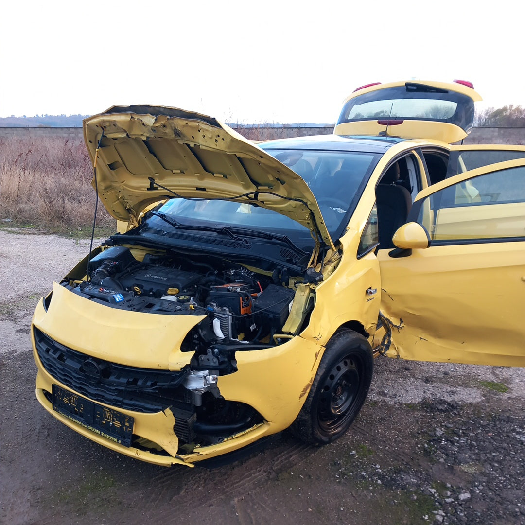 Opel Corsa E yellow 1,4 turbo 101 кс B14NEJ 2015 г./ X1501 снимки