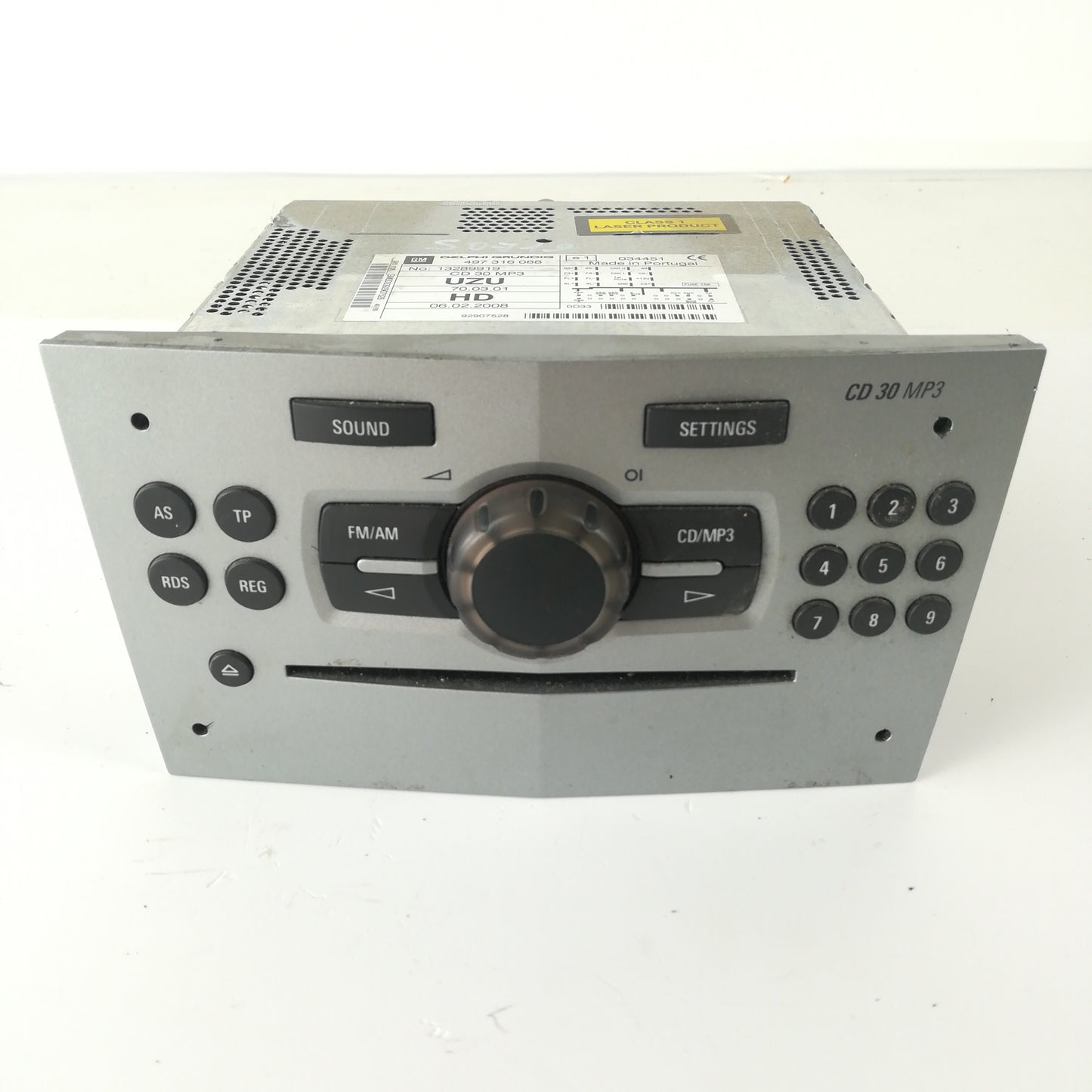Радио CD30 MP3 HD мат хром Corsa D