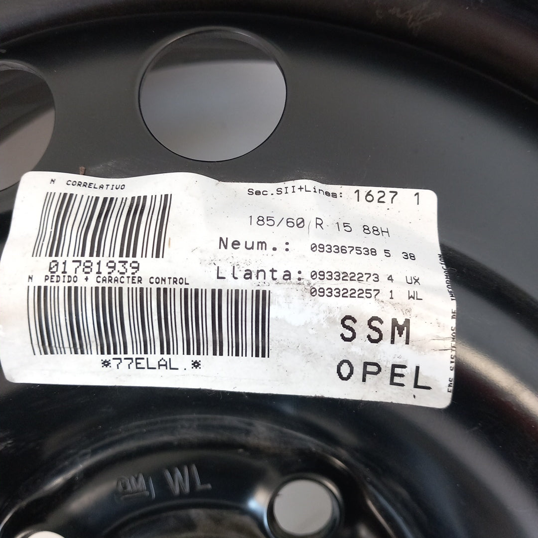 Стоманена джанта 15" цола 6Jx15H2 ET43 4x110 Opel Meriva A