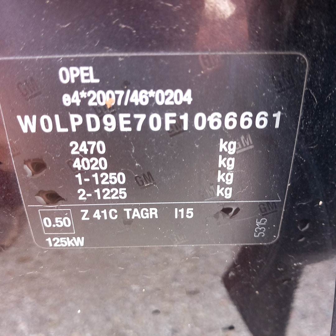 Opel Zafira C Tourer 2,0 CDTI 170 PS B20DTH 2015 снимки / P1202