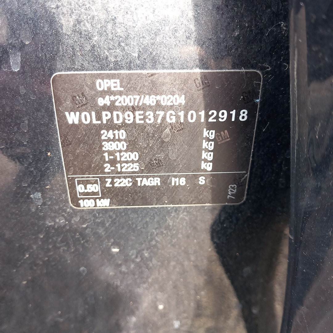 Opel Zafira C Tourer 1,6 CDTI B16DTH 2015 снимки/ P1203