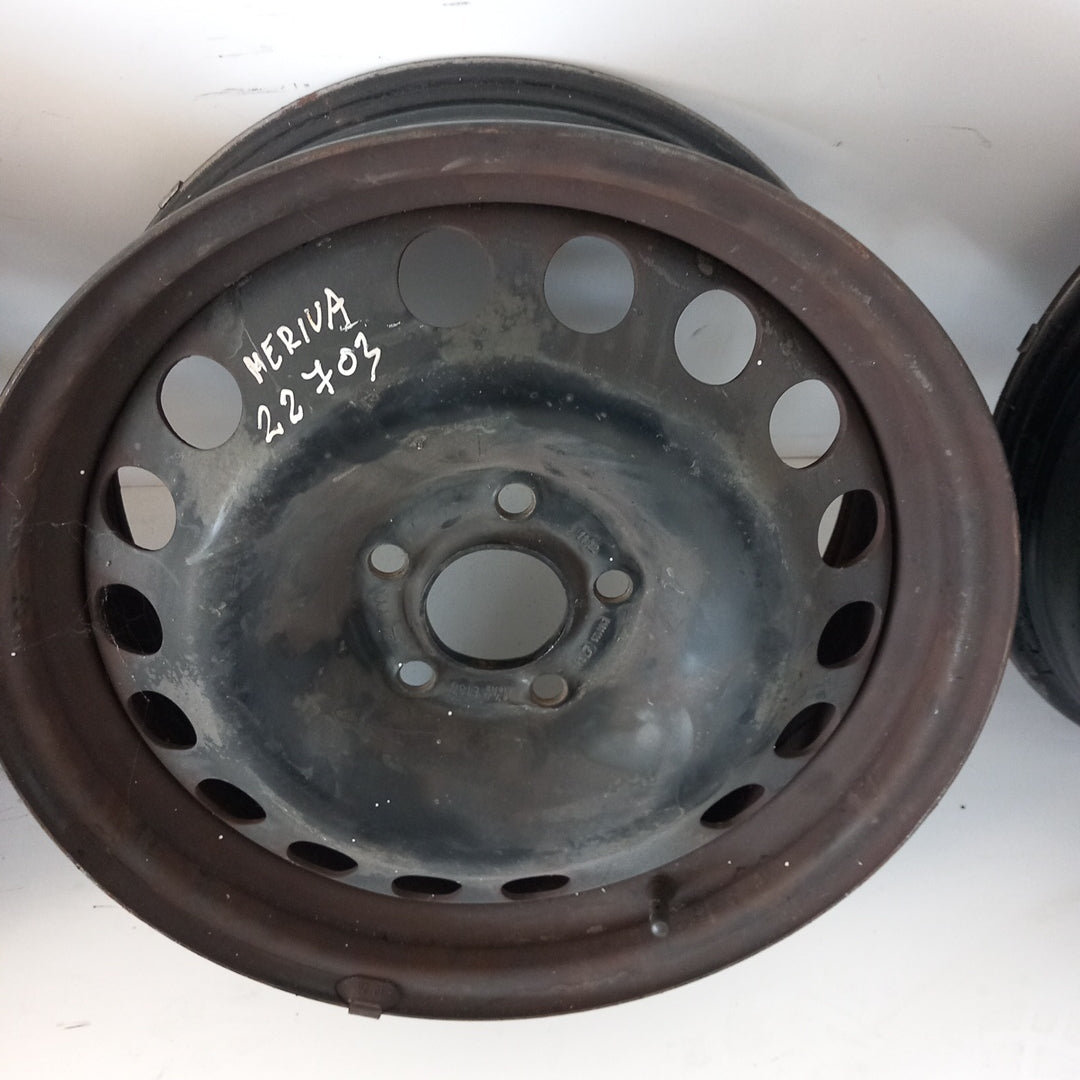 Комплект 16" цола стоманени джанти 8 1/2 Jx16H2 ET37 R16 5x110 Opel Meriva B