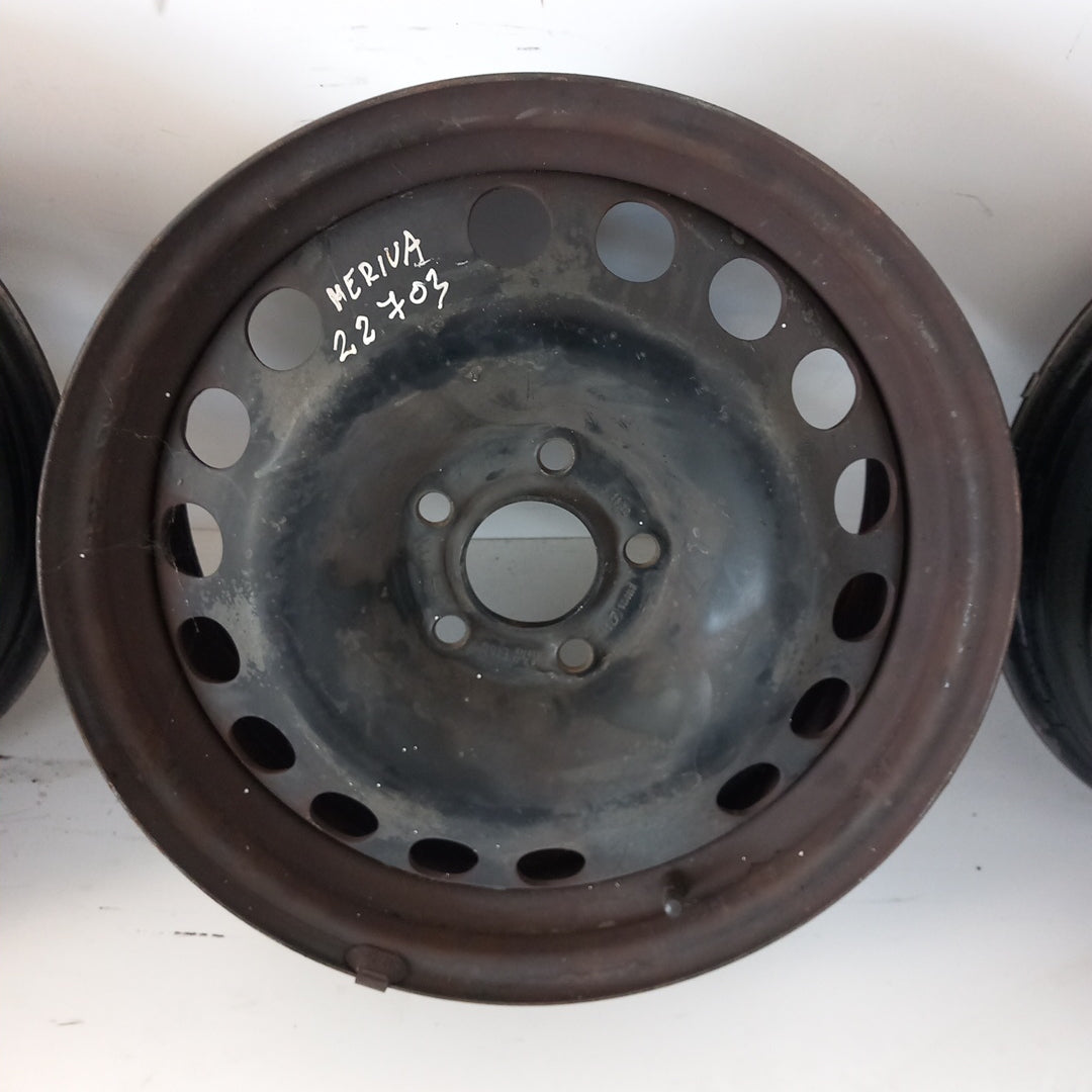 Комплект 16" цола стоманени джанти 8 1/2 Jx16H2 ET37 R16 5x110 Opel Meriva B
