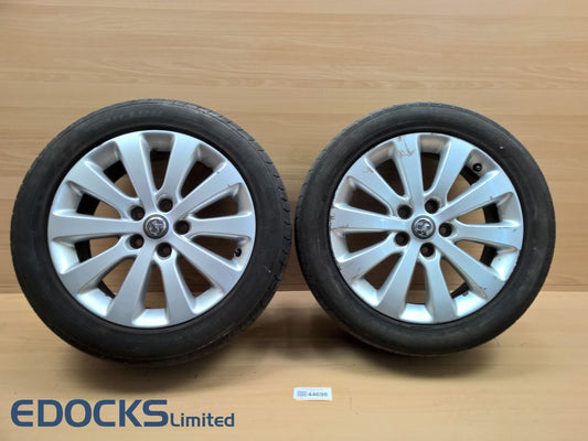 Aлуминиеви джанти 2х 17'' оригинални 7J ET44 M+S гуми 225/50/17 Astra J Zafira C Opel
